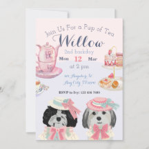 Vous êtes invité pour une tasse de Faire-part de t