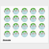 Vous êtes Invited Baby Monkeys Baby shower Sticker (Feuille)