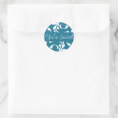 Vous êtes Invited Leaf Flourish Envelope Sticker S (Sac)