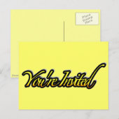 Vous êtes invités_ Carte postale (Devant / Derrière)