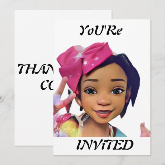 Vous êtes invités Invitation (Devant / Derrière)