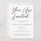 Vous êtes invités Invitation minimaliste (Devant)