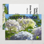 Vous êtes invités ! Invitations pour fête, fête, f (Devant / Derrière)