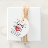 Vous êtes la bombe étiquettes de chocolat de cacao (En situation)