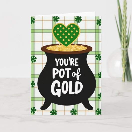 Vous êtes la carte de la Saint-Patrick Pot d'Or (Devant)
