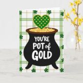 Vous êtes la carte de la Saint-Patrick Pot d'Or (Fleur jaune)