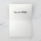Vous êtes la carte de voeux MAGIC (Intérieur)