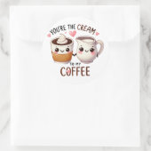 Vous êtes la crème à mon café - autocollant (Sac)