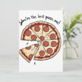 Vous êtes la meilleure pizza moi carte personnalis (Debout devant)