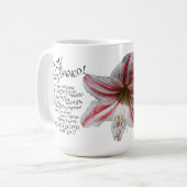 VOUS ÊTES LA MUG AIMÉE DE DIEU LILY RED WHITE (Devant gauche)