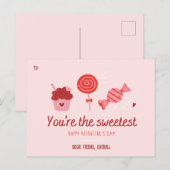 Vous êtes la plus belle carte de jour Valentines (Devant / Derrière)