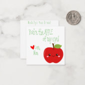 Vous êtes la Prunelle de Mes Yeux Cartes de Notes  (Devant/Arrière en situation)