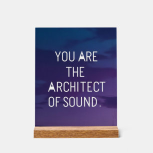 Vous êtes l'architecte du son