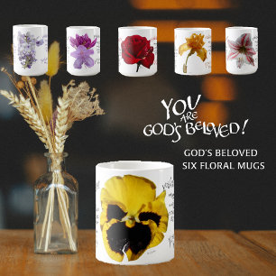 VOUS ÊTES LE BEEL PETUNIA JAUNE MUG AIMÉ DE DIEU