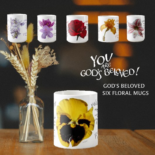 VOUS ÊTES LE BEEL PETUNIA JAUNE MUG AIMÉ DE DIEU