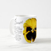 VOUS ÊTES LE BEEL PETUNIA JAUNE MUG AIMÉ DE DIEU (Devant gauche)