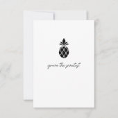 Vous êtes le Carte de remerciements d'ananas noir (Devant)