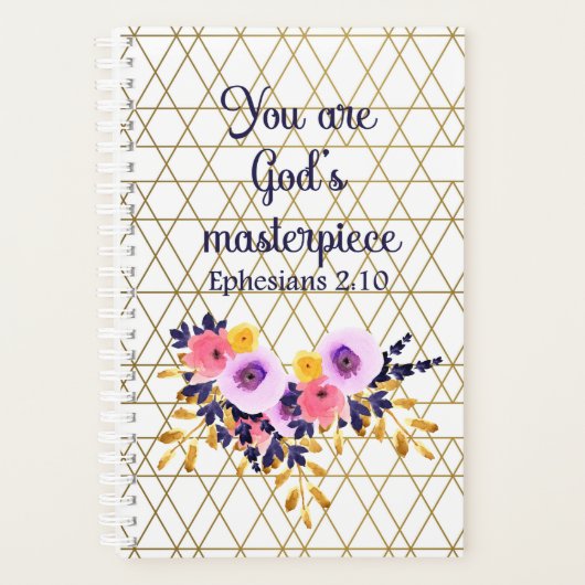 Vous êtes le chef-d'oeuvre de Dieu Bible Verse (Devant)