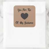 Vous êtes le coeur de mon entreprise étiquette cad (Sac)