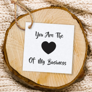 Vous êtes le coeur de mon entreprise étiquette cad
