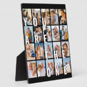 Vous êtes le Collage d'une photo 20 Plaque photo (Côté)