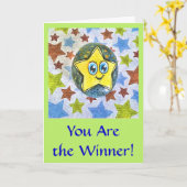 Vous êtes le gagnant, Caricature Star carte de voe (Fleur jaune)