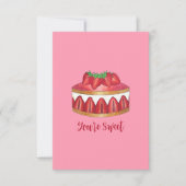 Vous êtes le gâteau Fraisier Merci sucré (Devant)