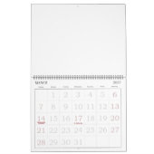 Vous êtes le grand calendrier des genoux de l'abei (Mar 2027)