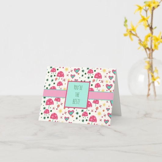 Vous êtes le meilleur Carte pour notes de champign (Fleur jaune)