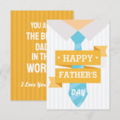 Vous Êtes Le Meilleur Père Du Monde - Carte De Voe (Devant / Derrière)