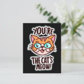 Vous êtes le miaulement du chat Carte postale (Debout devant)