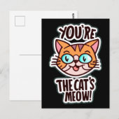 Vous êtes le miaulement du chat Carte postale (Devant / Derrière)