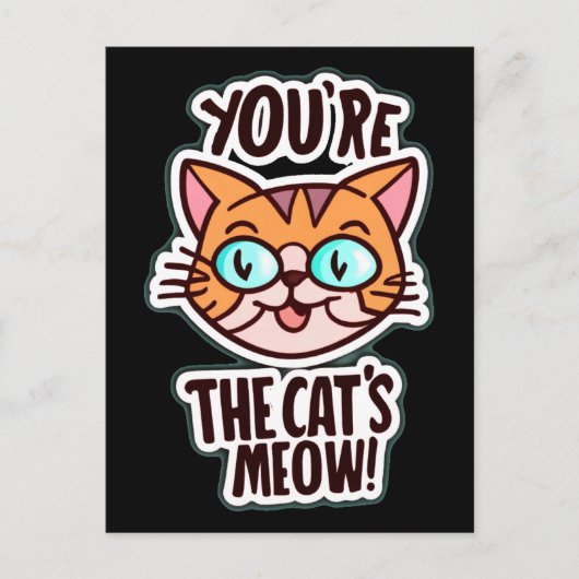 Vous êtes le miaulement du chat Carte postale (Devant)