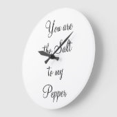 Vous êtes le sel à mon horloge murale poivre (Angle)