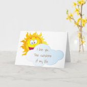 VOUS ÊTES LE *SOLEIL DE MA CARTE D'ANNIVERSAIRE DE (Fleur jaune)