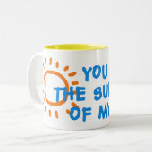 Vous êtes le soleil de ma tasse de la vie (Devant gauche)