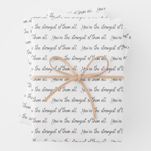 Vous êtes les feuilles de papier les plus solides (En situation)