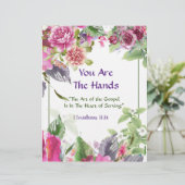 Vous êtes les mains papier personnalisé (Debout devant)