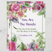 Vous êtes les mains papier personnalisé (Devant / Derrière)