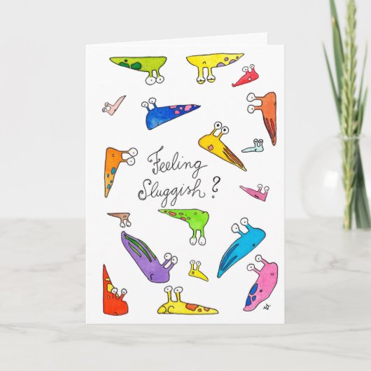 Vous êtes léthargique ? Va-t'en bientôt. Carte de (Devant)