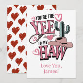 Vous êtes l'If de mon Amour Carte de Haw (Devant / Derrière)