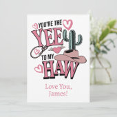 Vous êtes l'If de mon Amour Carte de Haw (Debout devant)