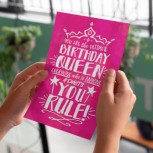 Vous êtes l'ultime anniversaire de la REINE VOUS g
