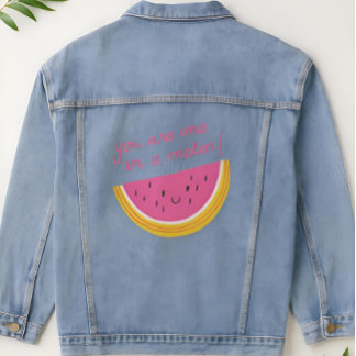Vous êtes l'un dans la veste Melon Denim