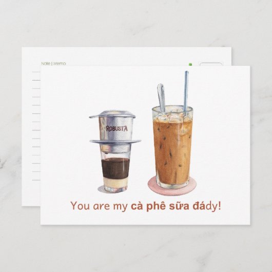 Vous êtes ma carte ca phe sua daddy (Devant / Derrière)