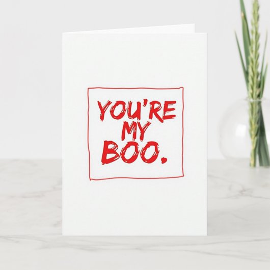 Vous êtes ma carte d'amour Boo (Devant)