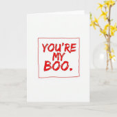 Vous êtes ma carte d'amour Boo (Fleur jaune)