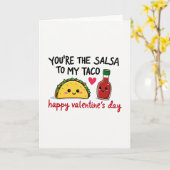 Vous êtes ma carte d'amour Taco Salsa (Fleur jaune)