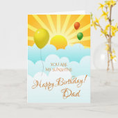 Vous Êtes Ma Carte D'Anniversaire Soleil Et Ballon (Fleur jaune)