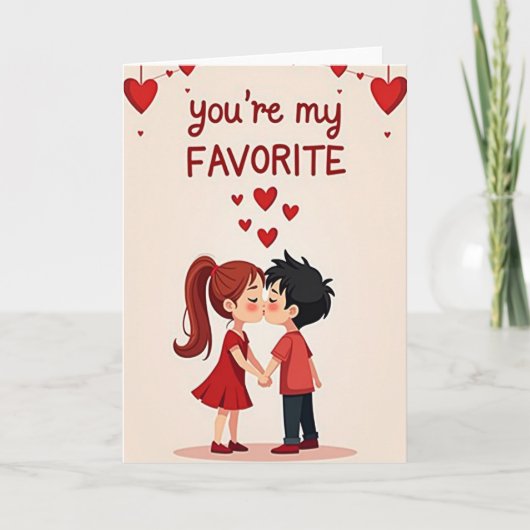 Vous êtes ma carte de coeurs préférée (Devant)